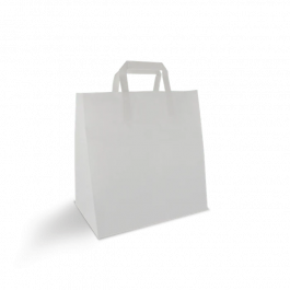 Papiertragetaschen 26x17x27cm weiß (250 Stück) [TK-9987498]