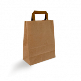 Papiertragetaschen 22x10x28cm braun (250 Stück) [TK-9987499]
