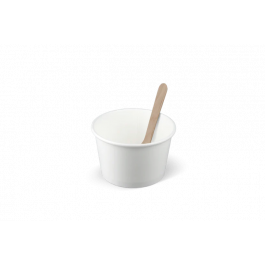 Eiscremebecher Karton 120ml Ø7,8cm 4oz weiß (1.000 Stück) [TK-9987528]