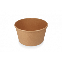 Salad Poke Schale 1000ml 32oz Ø14,8x7,8 cm kraft (300 Stück) [TK-9987589]
