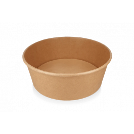Salad Poke Schale 1300ml 40oz Ø18,4x6,7cm kraft (300 Stück) [TK-9987591]