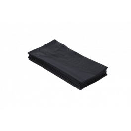 Serviette 2 Lagen Papier 1/8 Fold 40x40cm Schwarz (1.500 Stück) [TK-9987615]