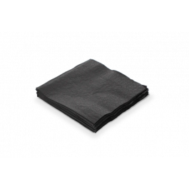 Serviette 2 Lagen Papier 1/4 Fold 24x24cm Schwarz (4.000 Stück) [TK-9987861]