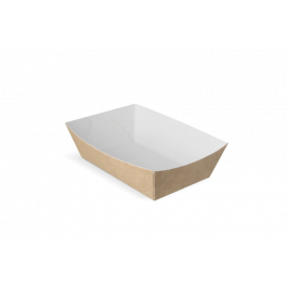 Pommesschalen A9 kraft/weiß (400 Stück) [TK-9987892]