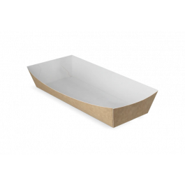 Würstchenschalen A18 kraft/weiß (400 Stück) [TK-9987960]