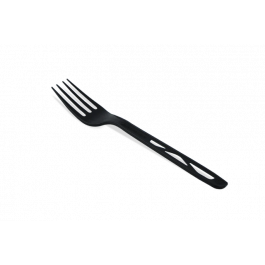 Wiederverwendbare Schwarz-Gabel 17 cm CPLA (1.000 Stück) [TK-9988004]