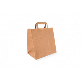 Papiertragetaschen 26x17x27cm braun (250 Stück) [TK-9988115]