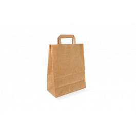 Papiertragetaschen 22x10x28cm braun (250 Stück) [TK-9988116]