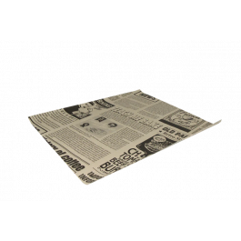 Hamburger Einwickelpapier fettfrei 33x38cm FSC®Mix Zeitung braun (2.000 Stück) [TK-9988204]