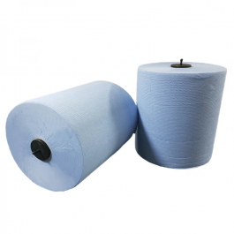 Handtuchrolle Matic 2 Lagen 150 meter Ø21cm 100% Zellulose blau T7 (6 Stück) [TK-9988357]
