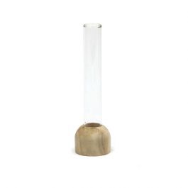 Holzsockel mit Reagenzglass Ø2cm x 15cm (1 Stück) [IFS-29217]