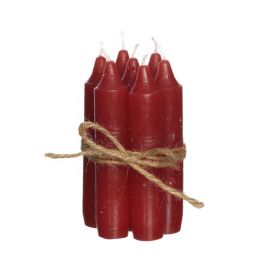 Kerzen-Set Rot 11x2 cm (7 Stück) [IFS-32161]