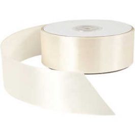 Satinband, Creme, B: 38 mm, 50 m/ 1 Rolle [HOB51369]