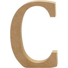 Buchstabe, C, H: 8 cm, Stärke: 1,5 cm, 1 Stck. [HOB56362]