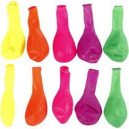 Ballons, rund, D: 23 cm, 10 Stck./ 1 Pck. [HOB59175]