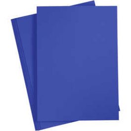 Karton, farbig, Königsblau, A4, 210x297 mm, 180 g, 20 Bl./ 1 Pck. [HOB21121]
