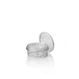 Einwegbehälter Verschließbar Ø9.5x5.6cm Rund PP Transparent (448 Stück) [RD-440114A]