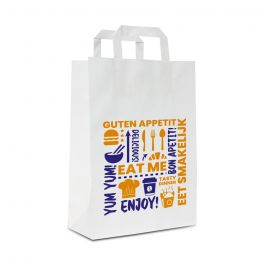Take-Away-Taschen 26+17x25cm Weiß (250 Stück) [FP-DP0221]