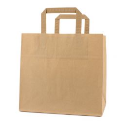 Take-Away-Taschen 26+17x25cm Braun (250 Stück) [FP-DPL043]