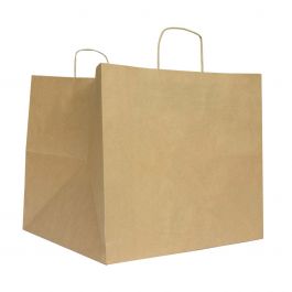 Schallplattentragetaschen 33+33x33cm Braun (100 Stück) [FP-DPT1080]