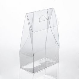 Klarsichtschachteln in Tragetaschenform 10.2x5.1x15.2cm (25 Stück) [FS279]