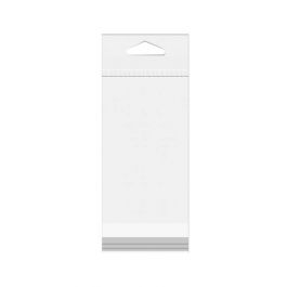 Headerbeutel Transparent 13.5x30.5cm Wiederverschließbar (100 Stück) [HB512]