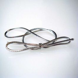 Dekogummi Metallisch Silber - 25.5cm (50 Stück) [10MS]