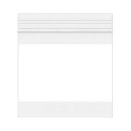 Druckverschlussbeutel mit Schreibfeld 12,5x12,5cm PE 50 Mikron (100 Stück) [2WE55]
