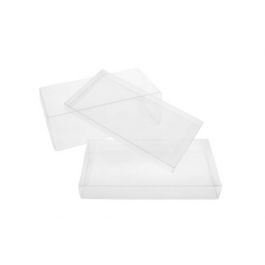 Klarsichtschachteln 11.1x1.6x21.1cm Transparent (25 Stück) [FPB156]