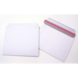 Vollpapp-Versandtaschen Weiß 22.9x17.8cm 350 Gramm mit starkem Klebstoff (10 Stück) [LRM2]