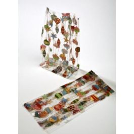 Bedruckte Beutel Weihnachtsornamenten 12,7x7,6x29,2cm mit Seitenfalten (100 Stück) [G5ORN]