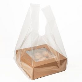 Polytragetaschen Transparent 32.1x25.4x68.6cm (100 Stück) [CHB6]