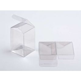 Klarsichtschachteln 5.1x5.1x7.6cm mit Automatikboden (25 Stück) [PLB139]