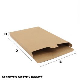 Versandkartons 24x35x2.9cm Braun (50 Stück) [FP-VPD015]
