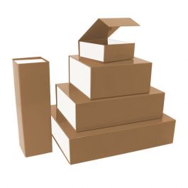 Magnetboxen 42.5x33.3x9.7cm Braun/Weiß (25 Stück) [FP-VPD092]