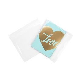 Klappenbeutel 20x14.6cm Hochtransparent (100 Stück) [B5XL]