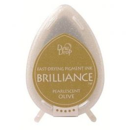 Stempelkissen Brilliance Dew drops - Pearlescent Olive (1 St.) [BD-000-053]