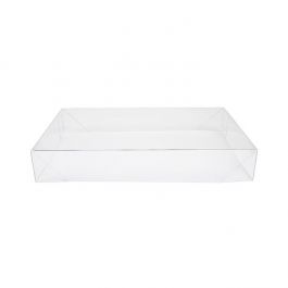 Faltbarer Deckel Kristallklar 15,4x3,8x24,3 cm Klar (25 Stück) [BT13]