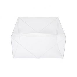 Faltbarer Deckel Kristallklar 15,4x7,6x15,4 cm (25 Stück) [BT14]
