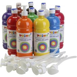 Temperafarbe Matt, Matt, Sortierte Farben, 10x1000 ml/ 1 Pck [HOB-980648]