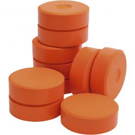 Wasserfarben, Orange, H 19 mm, D 57 mm, 10 Stk/ 1 Pck [HOB-627224]