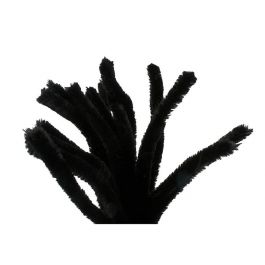 Chenilledraht, Schwarz, L 30 cm, Dicke 4 mm, 50 Stk/ 1 Pck [HOB-760184]