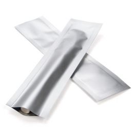 Plastikbeutel Silber 3.8x15.2cm Verschweißbar (100 Stück) [CRB6S]