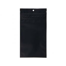 Kindersichere Beutel Mattschwarz 10.2x16.5 cm (100 Stück) [CRHZB5MB]