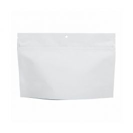 Kindersichere Beutel Mattweiß 22.9x6.2x15.2cm (100 Stück) [CRP96MW]