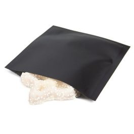 Plastikbeutel Mattschwarz 8.9x9.5cm Verschweißbar (100 Stück) [CRB2B]