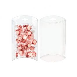 Kissenschachteln Transparent 12.7x3.8x19.1cm mit Aufhängeloch (25 Stück) [PB108]