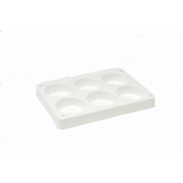 Farbpalette leer für 6 x Farbblock Ø44 x 16 mm - 115x175mm in Box (1 St.) [COL-PBTR6X44]