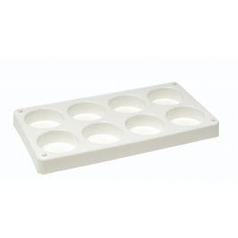Farbpalette leer für 8 x Farbblock Ø44 x 16 mm - 222x117mm in Box (1 St.) [COL-PBTR8X44]