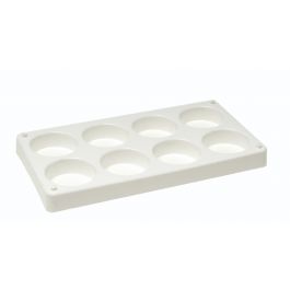 Farbpalette leer für 8 x Farbblock Ø55 x 19mm - 280x145mm in Box (1 St.) [COL-PBTR8X55]